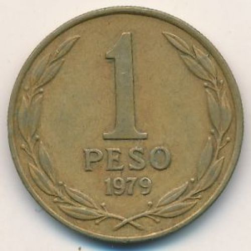 1 песо 1979 год Чили