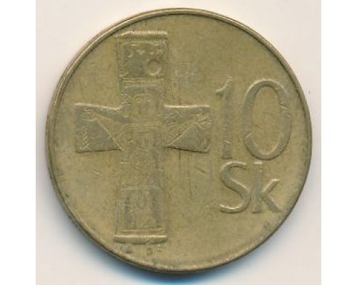 10 крон 1993 год Словакия
