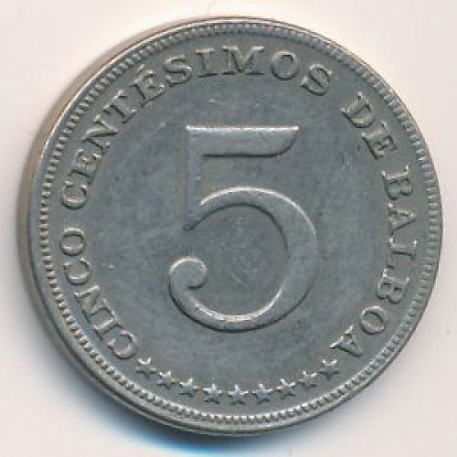 5 сентесимо 1983 год Панама