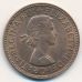 1/2 пенни 1965 год Великобритания haif penny Елизавета II