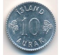10 эйре 1970 год Исландия (аурар)