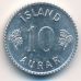 10 эйре 1970 год Исландия (аурар)