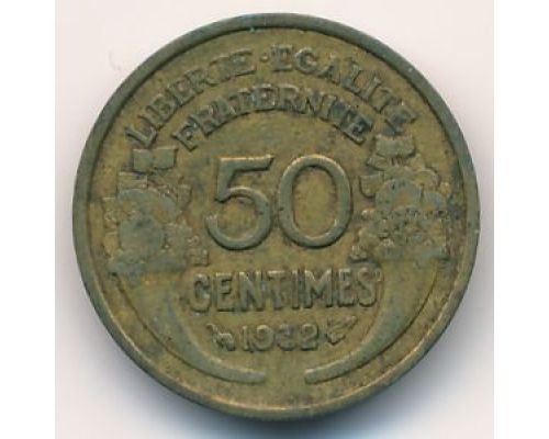 50 сентим 1932 год Франция