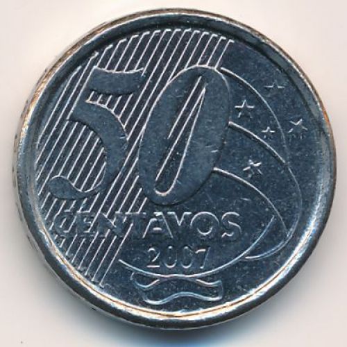 50 сентаво 2007 год Бразилия