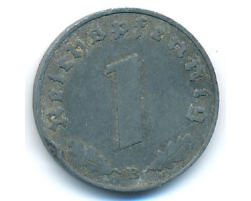 1 рейхспфенниг 1940 год  Германия Третий Рейх