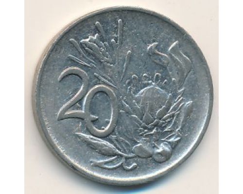 20 центов 1984 год ЮАР