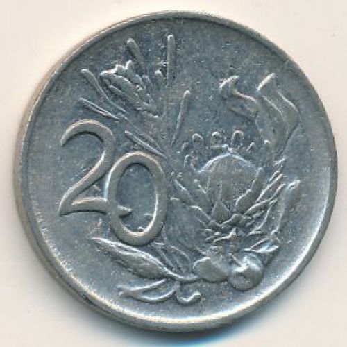 20 центов 1984 год ЮАР