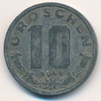 10 грош 1948 год Австрия