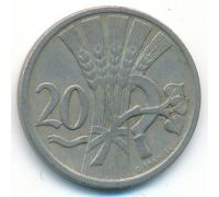 20 гелеров 1928 год Чехословакия Состояние VF