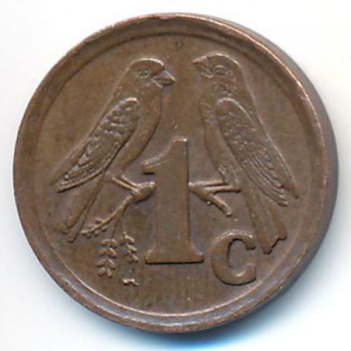 1 цент 1995 год ЮАР