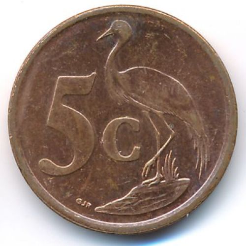 5 центов 2010 год ЮАР