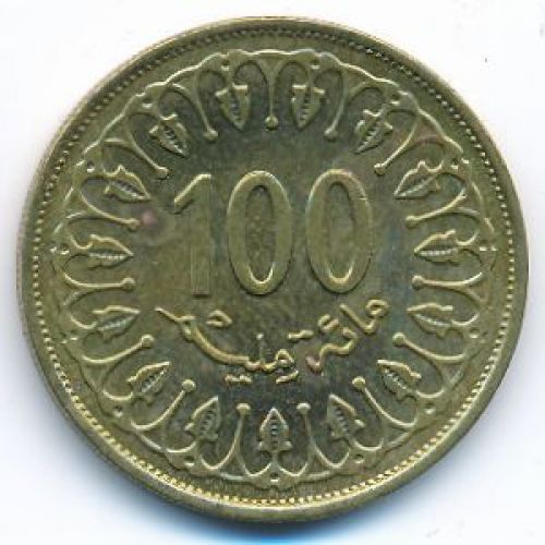 100 миллим 2013 год Тунис