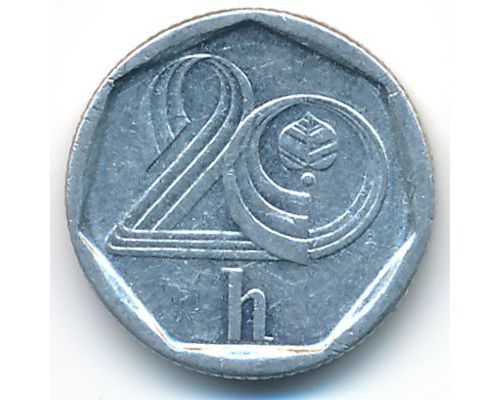 20 геллеров 1996 год Чехия