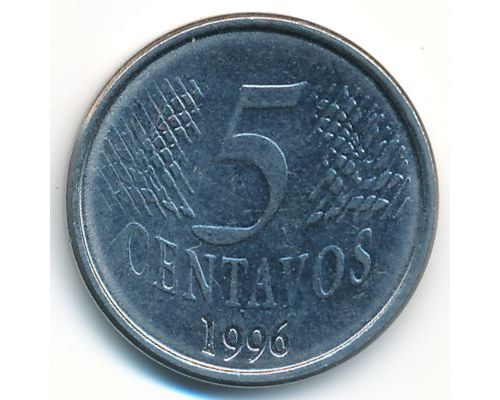 5 сентаво 1996 год Бразилия