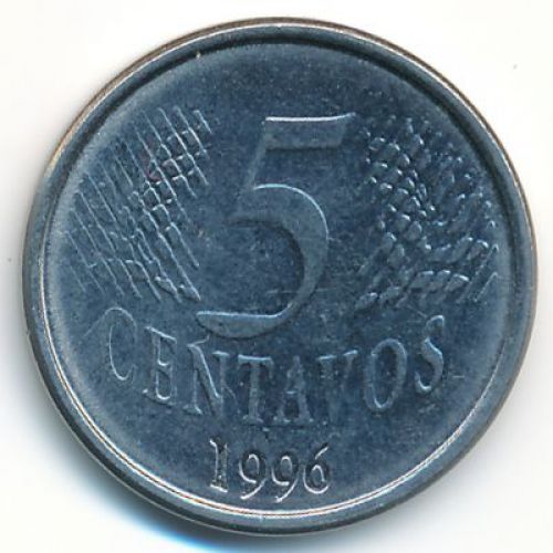 5 сентаво 1996 год Бразилия