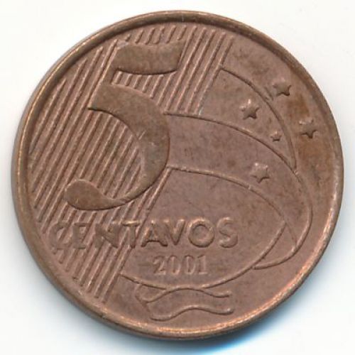 5 сентаво 2001 год Бразилия