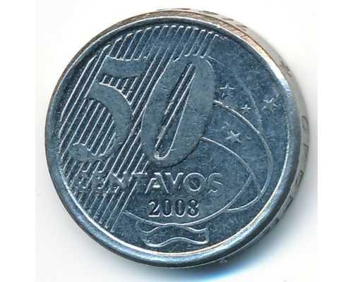 50 сентаво 2008 год Бразилия