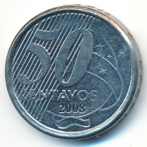 50 сентаво 2008 год Бразилия