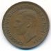 1/2 пенни 1949 год Великобритания haif penny Георг IV