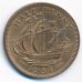 1/2 пенни 1954 год Великобритания haif penny Елизавета II