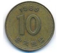 10 вон 1989 год Южная Корея