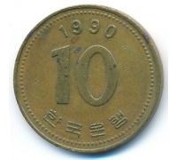 10 вон 1990 год Южная Корея