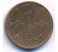 1 пенни 1969 года Финляндия