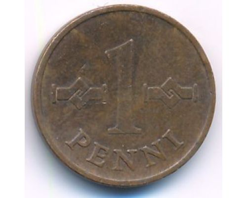 1 пенни 1969 года Финляндия