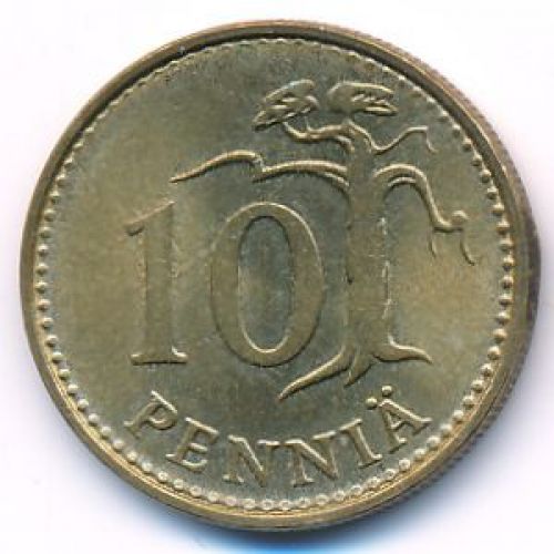 10 пенни 1981 год Финляндия