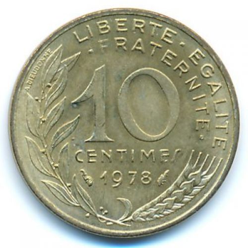 10 сентим 1978 год Франция