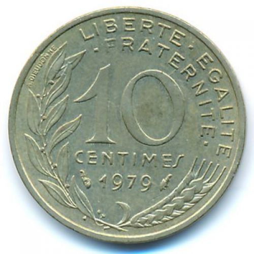 10 сентим 1979 год Франция