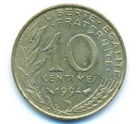 10 сентим 1994 год Франция bee