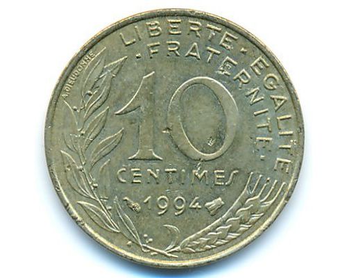 10 сентим 1994 год Франция bee