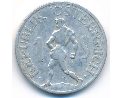 1 шиллинг 1947 год Австрия Сеятель