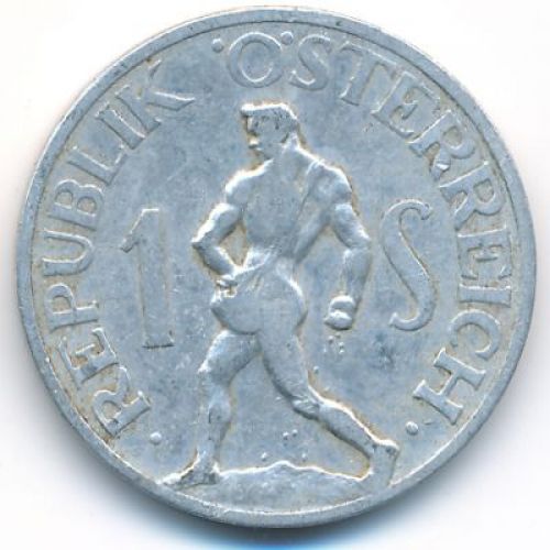 1 шиллинг 1947 год Австрия Сеятель