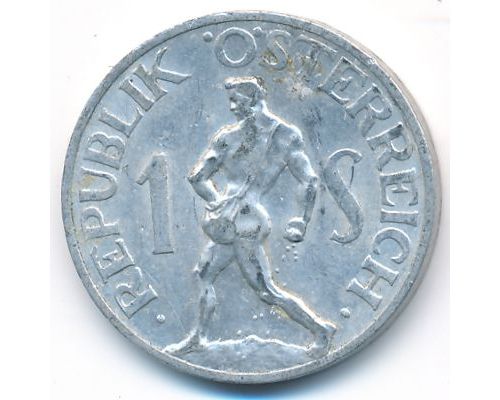 1 шиллинг 1952 год Австрия Сеятель