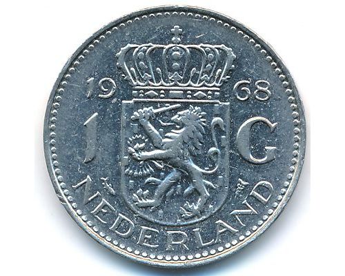 1 гульден 1968 год Нидерланды