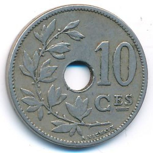 10 сентим 1904 год Бельгия BELGIQUE состояние VF