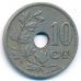 10 сентим 1904 год Бельгия BELGIQUE состояние VF
