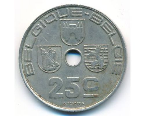 25 сентим 1938 год Бельгия BELGIQUE-BELGIE состояние VG