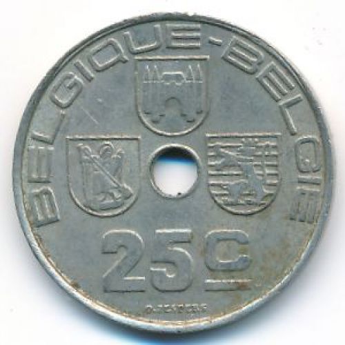 25 сентим 1938 год Бельгия BELGIQUE-BELGIE состояние VG
