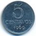 5 сентаво 1969 год Бразилия
