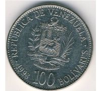 100 боливар 1998 год Венесуэла