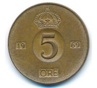 5 эре 1969 год Швеция