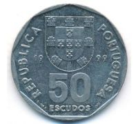 50 эскудо 1999 год Португалия Парусный Корабль