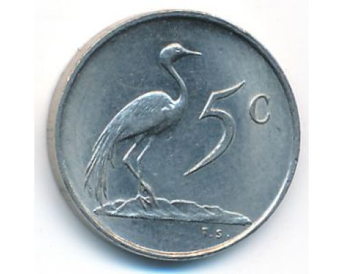 5 центов 1977 год ЮАР