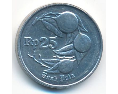 25 рупий 1992 год Индонезия Мускатный орех