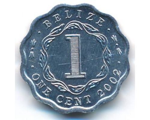 1 цент 2002 год Белиз