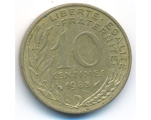 10 сентим 1983 год Франция