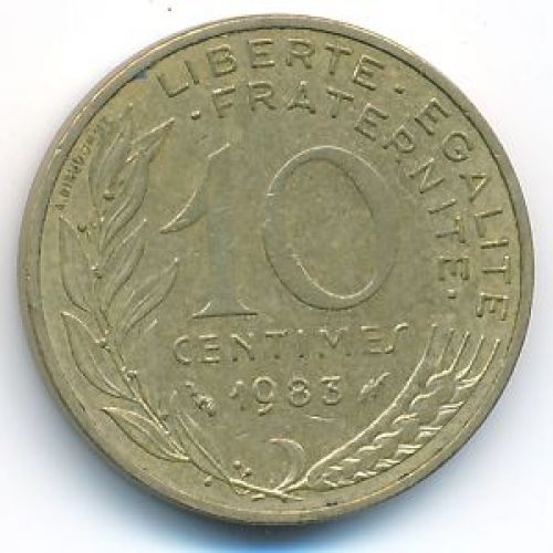 10 сентим 1983 год Франция